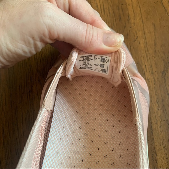 Lands' End Slip-on Skimmer Flats Shoes Rose Gold NEW - Picture 4 of 7